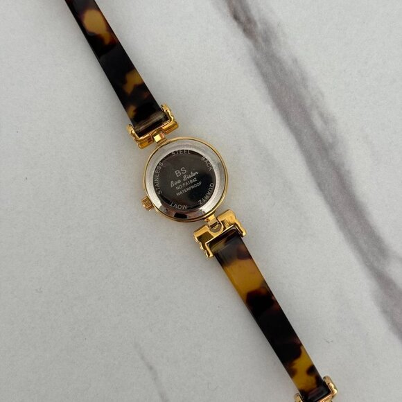 Sku:0229 vintage vibe cute gold mini watch brown bracelet +‎ in a gift box